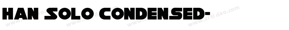 Han Solo Condensed字体转换
